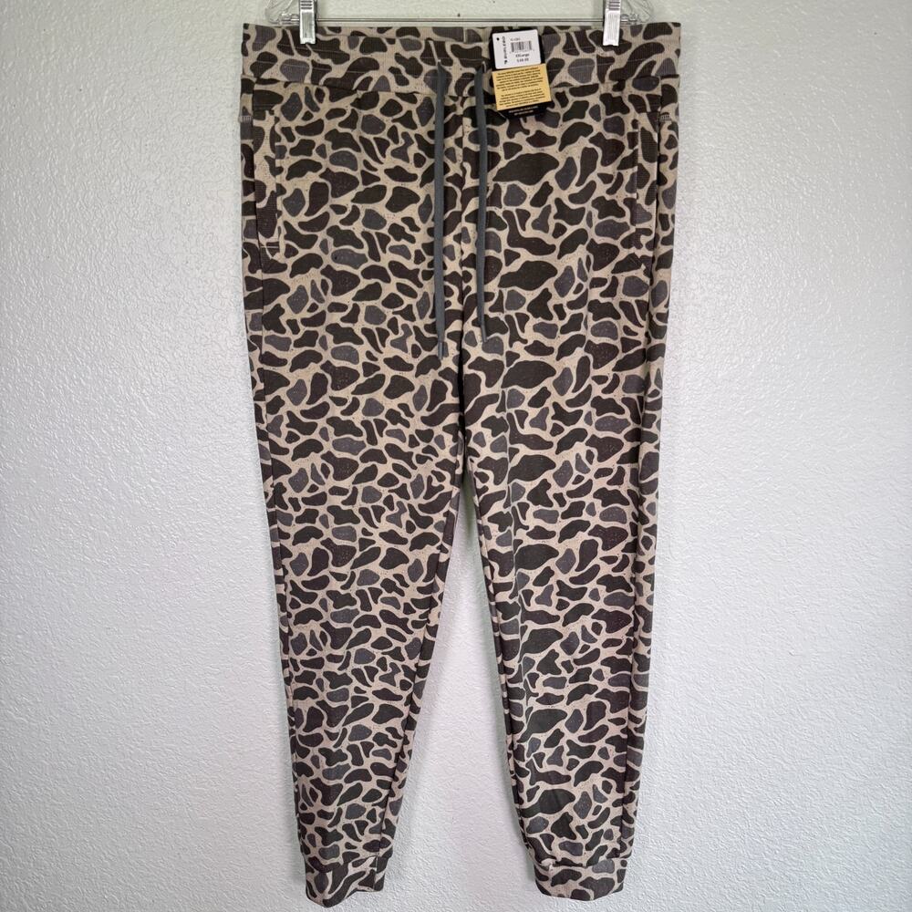 Burlebo Sweatpants Mens 2XL Fleece Joggers Classic Deer Camo Casual NEW XXL